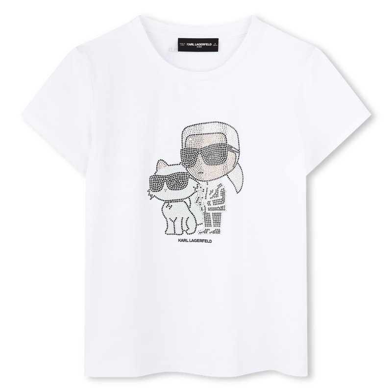 T-shirt de manga curta KARL LAGERFELD KIDS 
                        GIRL