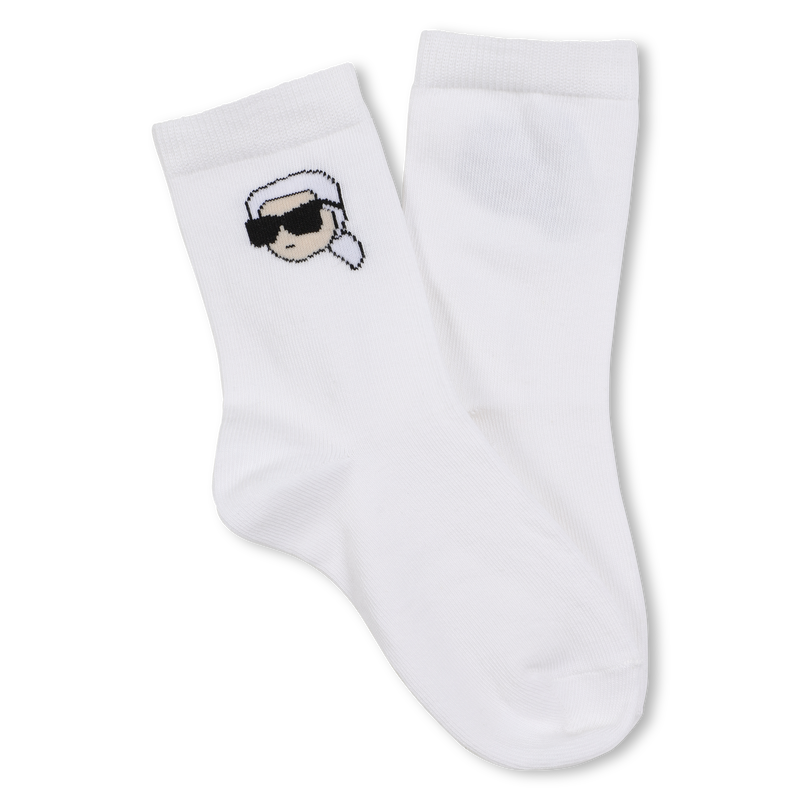 Meias jacquard KARL LAGERFELD KIDS 
                    UNISEX