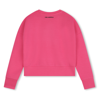 Sweatshirt com strass KARL LAGERFELD KIDS GIRL