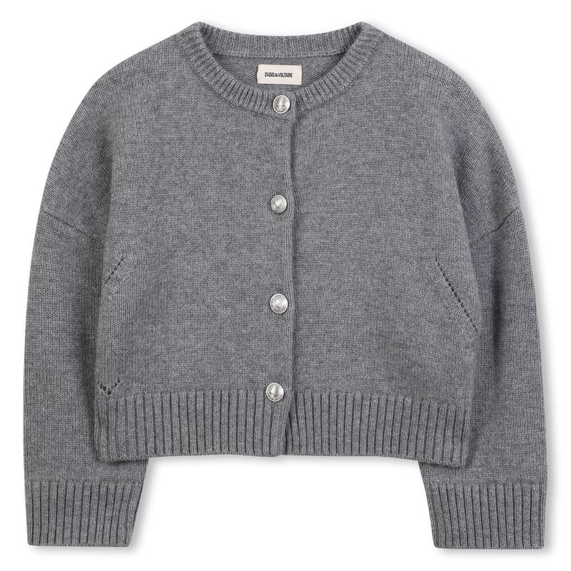 Cardigan de malha com asas bordadas ZADIG & VOLTAIRE 
                    GIRL