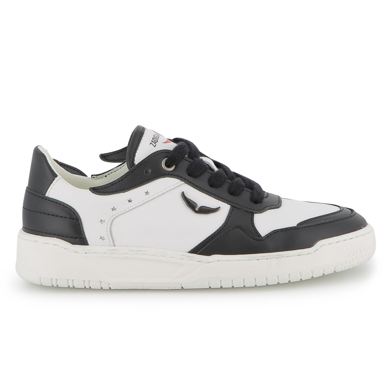 Sapatilhas com atacadores em pele de vaca ZADIG & VOLTAIRE 
                        UNISEX