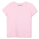 T-shirt ilustra&ccedil;&atilde;o choupette KARL LAGERFELD KIDS 
                    GIRL