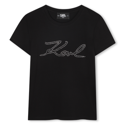 T-shirt de manga curta KARL LAGERFELD KIDS GIRL