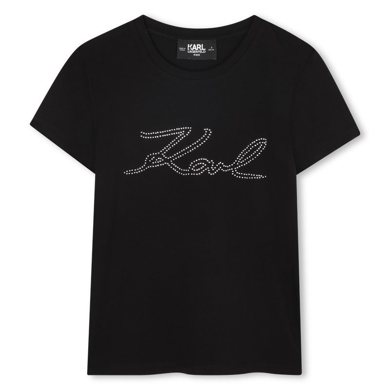 T-shirt de manga curta KARL LAGERFELD KIDS 
                    GIRL