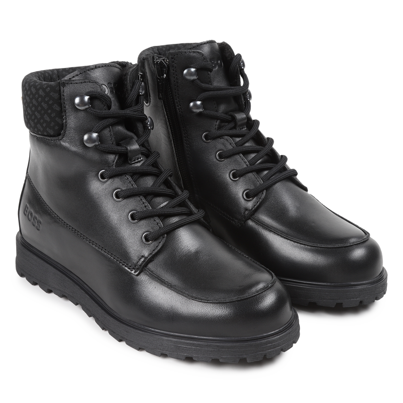 Leather ankle boots BOSS 
                    BOY