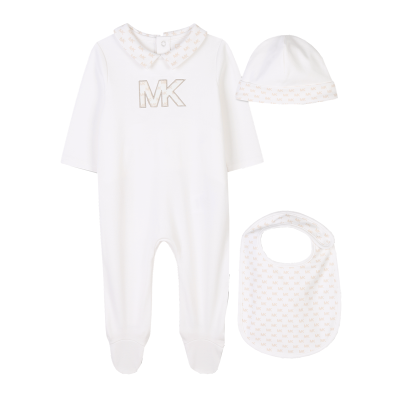 Pijama, gorro e babete algod&atilde;o MICHAEL KORS 
                        UNISEX