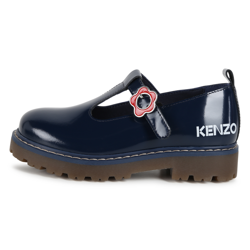 Sabrinas de pele com fivela KENZO KIDS 
                        GIRL