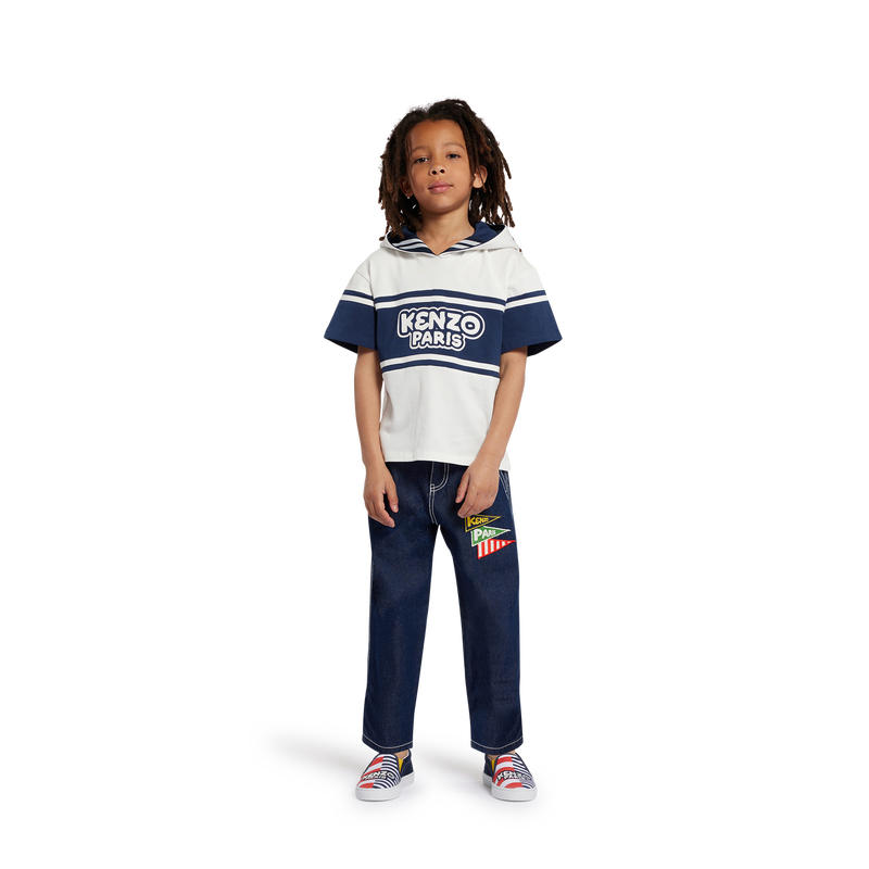 Ténis estampados com riscas KENZO KIDS 
                    UNISEX