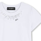 T-shirt de manga curta KARL LAGERFELD KIDS 
                    GIRL