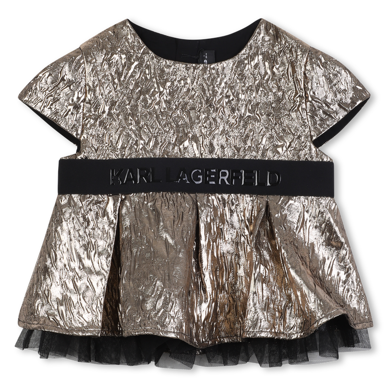 Top de manga curta KARL LAGERFELD KIDS 
                    GIRL