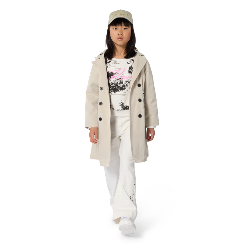 TRENCH COAT FORRADO KARL LAGERFELD KIDS 
                        GIRL