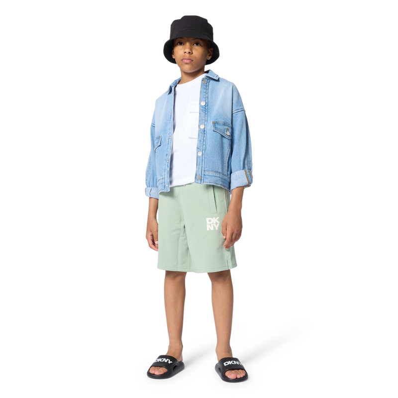 CAL&Ccedil;&Otilde;ES DE BERMUDA FLEECE DKNY 
                        BOY