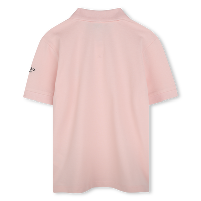 Polo com emblema e bordado KENZO KIDS UNISEX