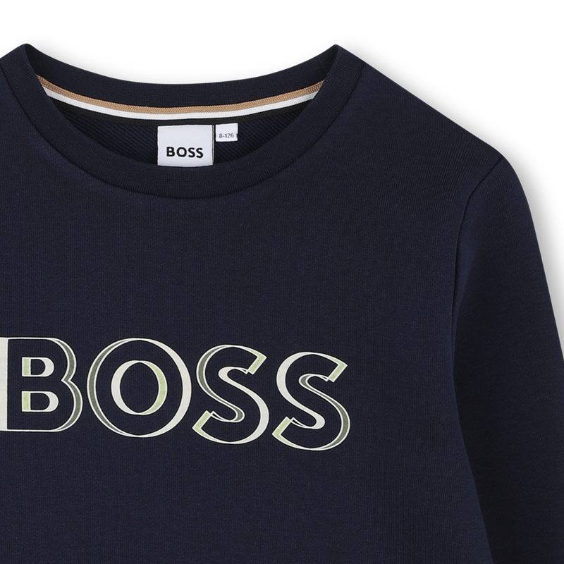 Sweatshirt em molet&atilde;o BOSS 
                        BOY