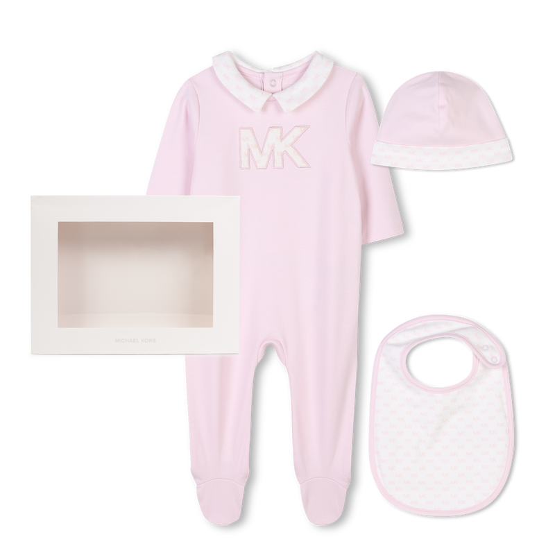Pijama, gorro e babete algod&atilde;o MICHAEL KORS 
                        UNISEX