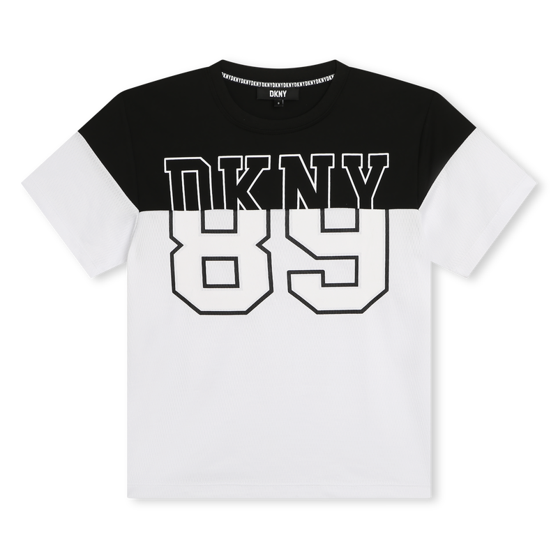 T-shirt unissexo em dois tons DKNY 
                    UNISEX