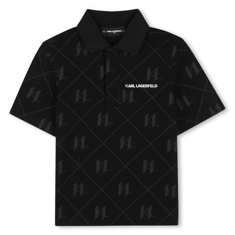 Polo de manga curta KARL LAGERFELD KIDS 
                        BOY