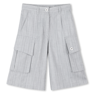 Long shorts with woven stripes DKNY GIRL