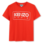 T-shirt manga curta em algod&atilde;o KENZO KIDS 
                    BOY