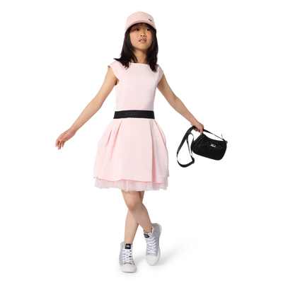 VESTIDO DE CETIM KARL LAGERFELD KIDS GIRL