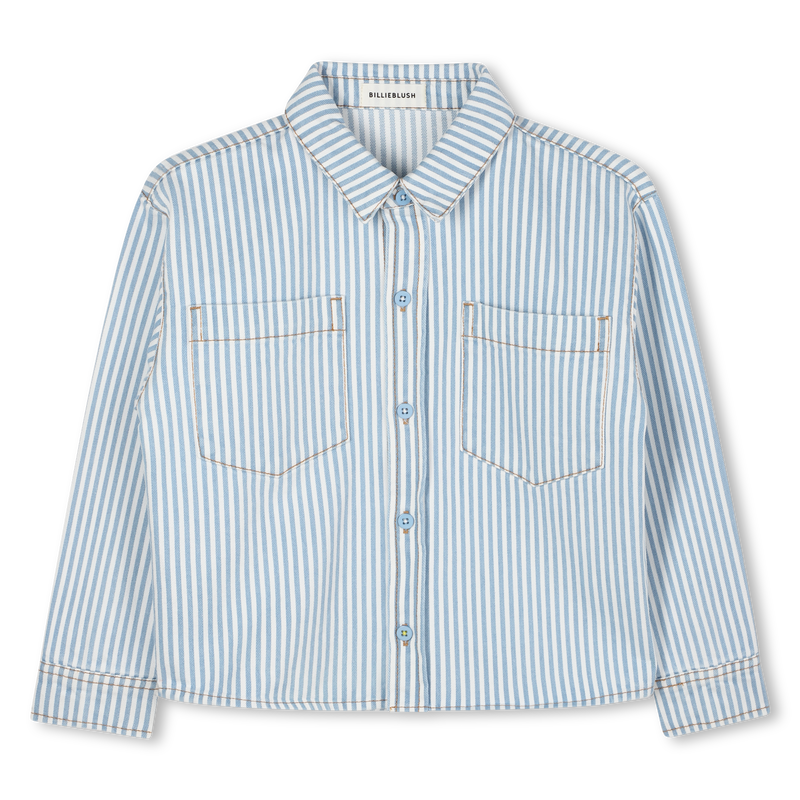 Camisa de algodão às riscas BILLIEBLUSH 
                    BOY