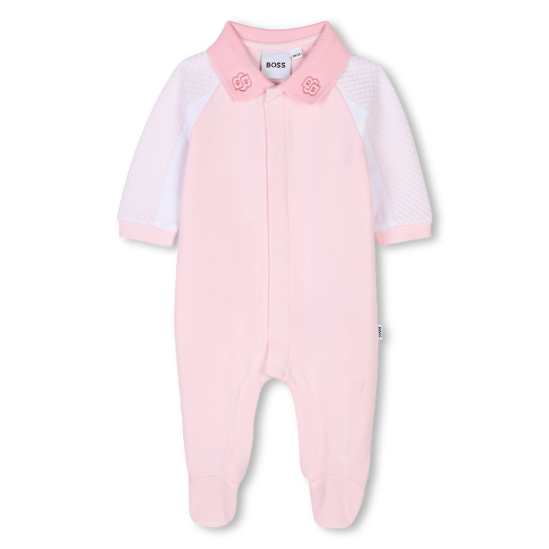 Pijama gola polo e recortes BOSS 
                        GIRL