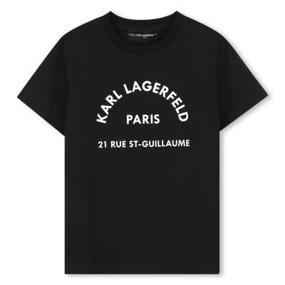 Camiseta de mangas curtas KARL LAGERFELD KIDS MENINO