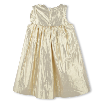 Vestido cerim&oacute;nia com folhos KARL LAGERFELD KIDS GIRL