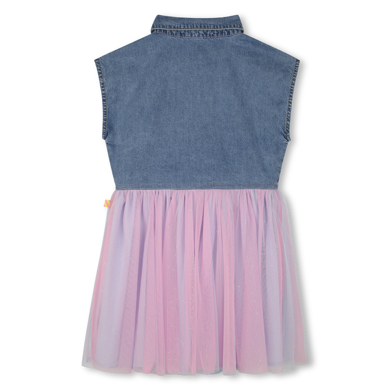 Bimaterial dress with sequins BILLIEBLUSH 
                    GIRL