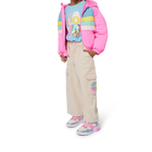 Blus&atilde;o multicolorido com capuz BILLIEBLUSH 
                    GIRL