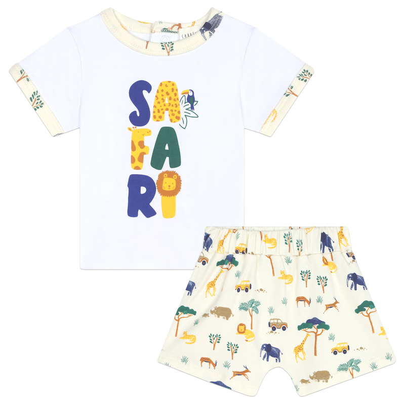 T-shirt e calções em algodão CARREMENT BEAU 
                    BOY