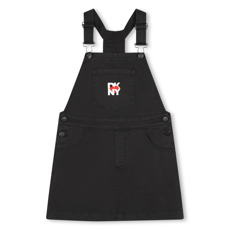 Vestido de ganga com al&ccedil;as DKNY 
                        GIRL