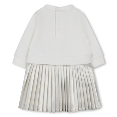 Vestido bimaterial de manga comprida MICHAEL KORS GIRL