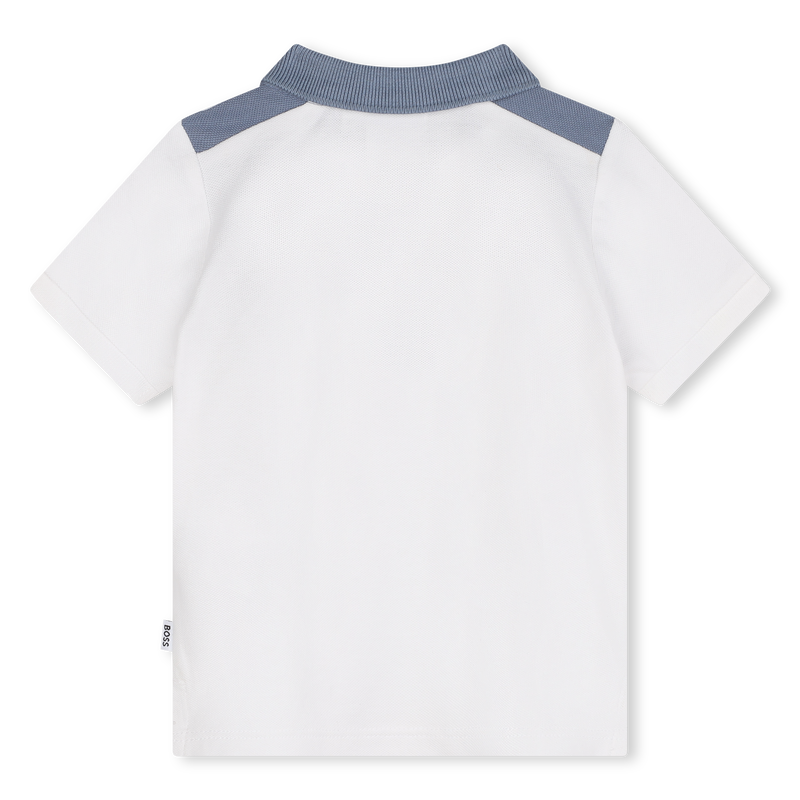 Polo com blocos de cor BOSS 
                        BOY