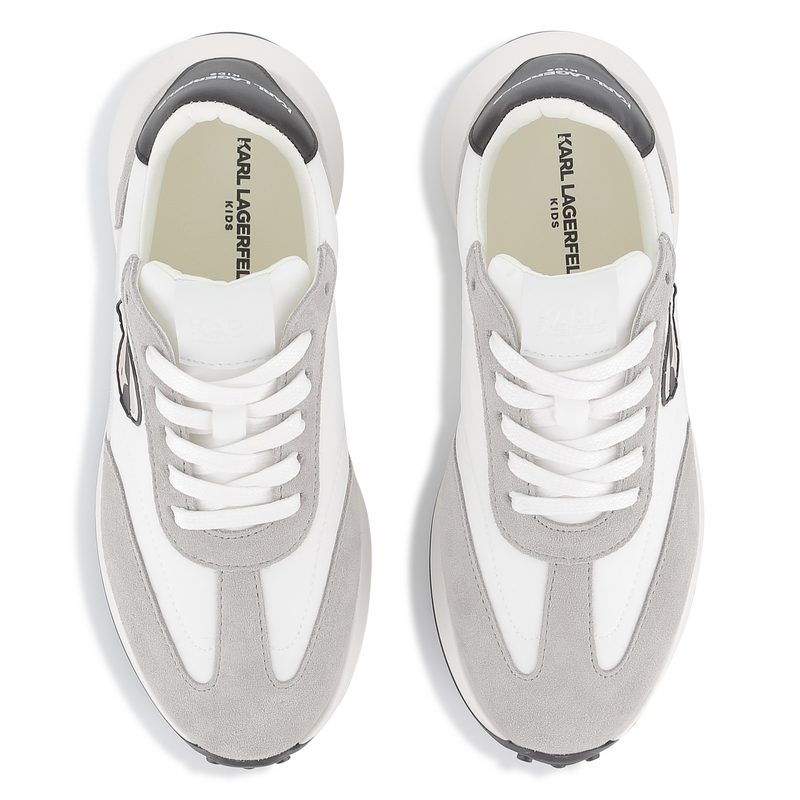 Tênis de cano baixo com cadarço KARL LAGERFELD KIDS 
                    BOY