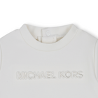 Vestido bimaterial de manga comprida MICHAEL KORS 
                    GIRL