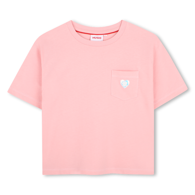 Camiseta de mangas curtas HUGO 
                        MENINA