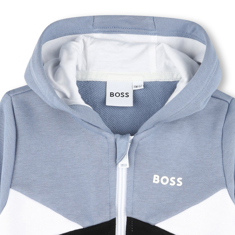 CASACO COM CAPUCHA BOSS 
                        MENINO