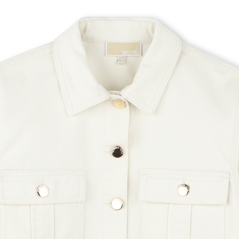 Casaco em sarja de algod&atilde;o MICHAEL KORS 
                        GIRL