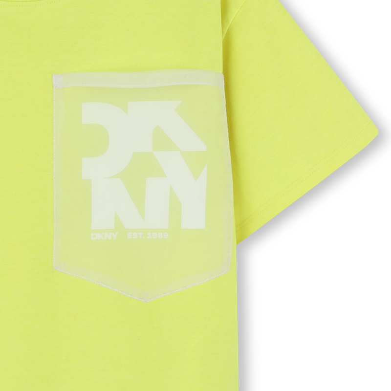 T-shirt larga de manga curta DKNY 
                        MENINA