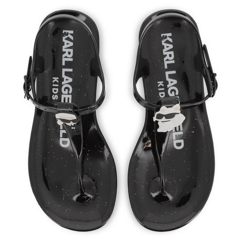 Sand&aacute;lias de fivela KARL LAGERFELD KIDS 
                        GIRL