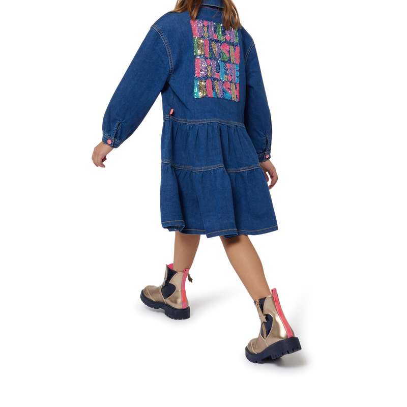 Vestido de ganga com colarinho BILLIEBLUSH 
                        GIRL