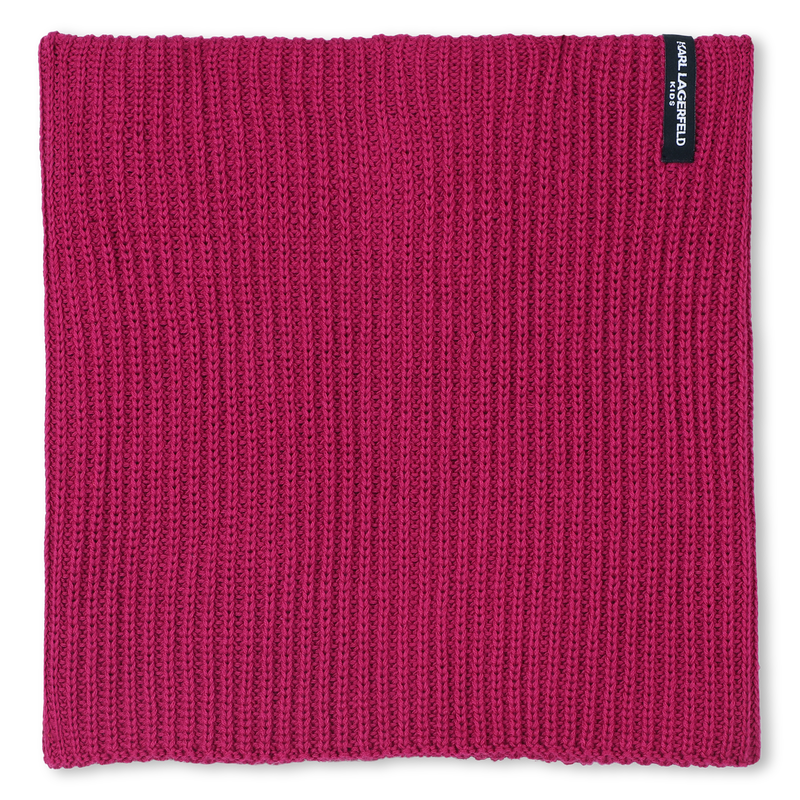 Conjunto de chap&eacute;u + aquecedor de pesco&ccedil;o KARL LAGERFELD KIDS 
                        GIRL