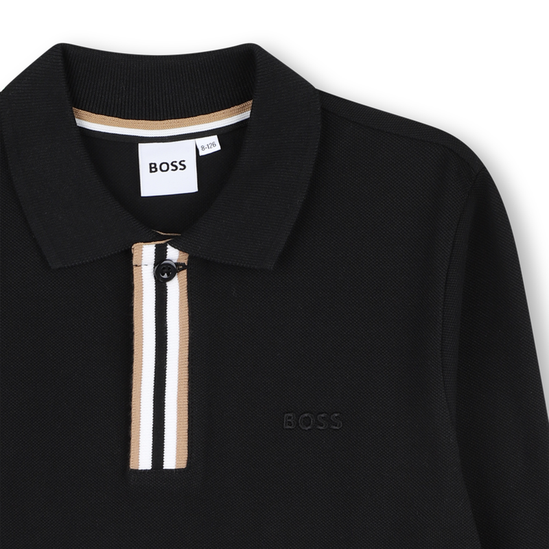 Camisa pólo de manga comprida BOSS 
                    BOY
