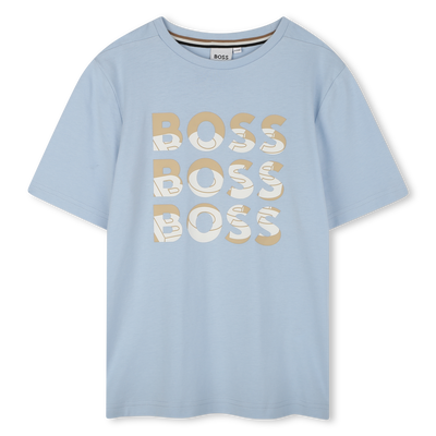 T-shirt manga curta em algod&atilde;o BOSS BOY