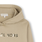 Vestido com capuz de l&atilde; MICHAEL KORS 
                    GIRL