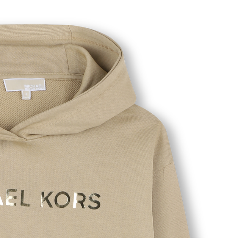 Vestido com capuz de l&atilde; MICHAEL KORS 
                        GIRL