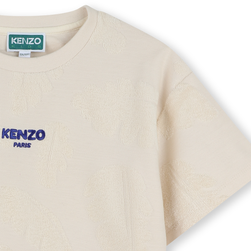 T-shirt em felpa de algod&atilde;o KENZO KIDS 
                        BOY