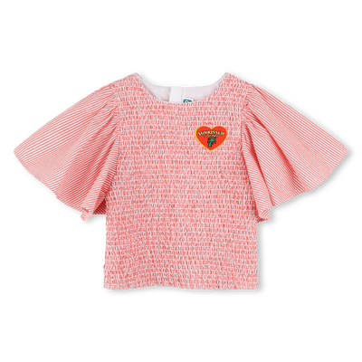Blusa de algod&atilde;o KENZO KIDS GIRL