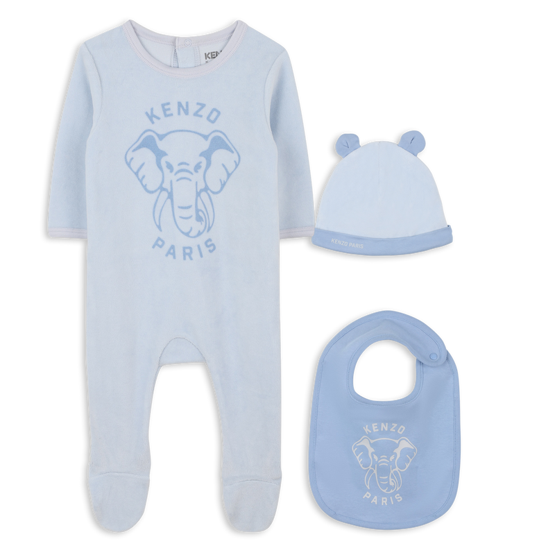 Pijama + chapéu + conjunto babador KENZO KIDS 
                    UNISEX